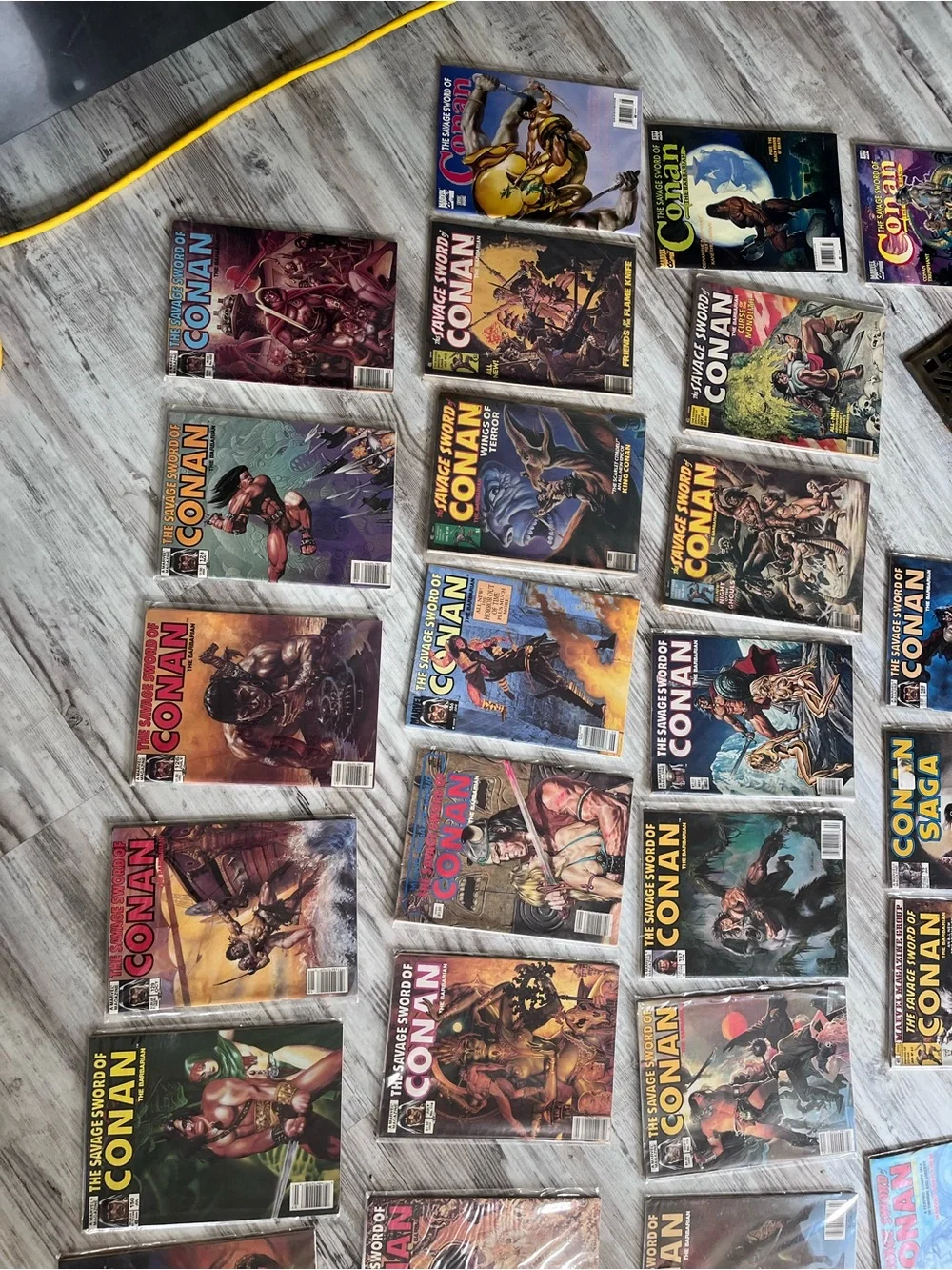 HUGE lot of the savage sword of Conan vintage magazines